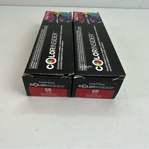 Matrix Color Insider 5R Permanent Hair Color 2oz Medium Brown Red TWO tubes NEW - Picture 2 of 7